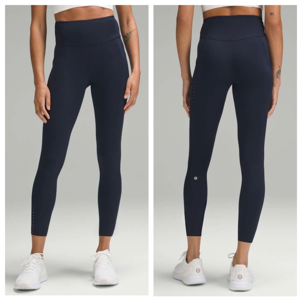 lululemon - NWT fast and free high rise tight 25” pockets leggings nulux blue - Picture 1 of 9